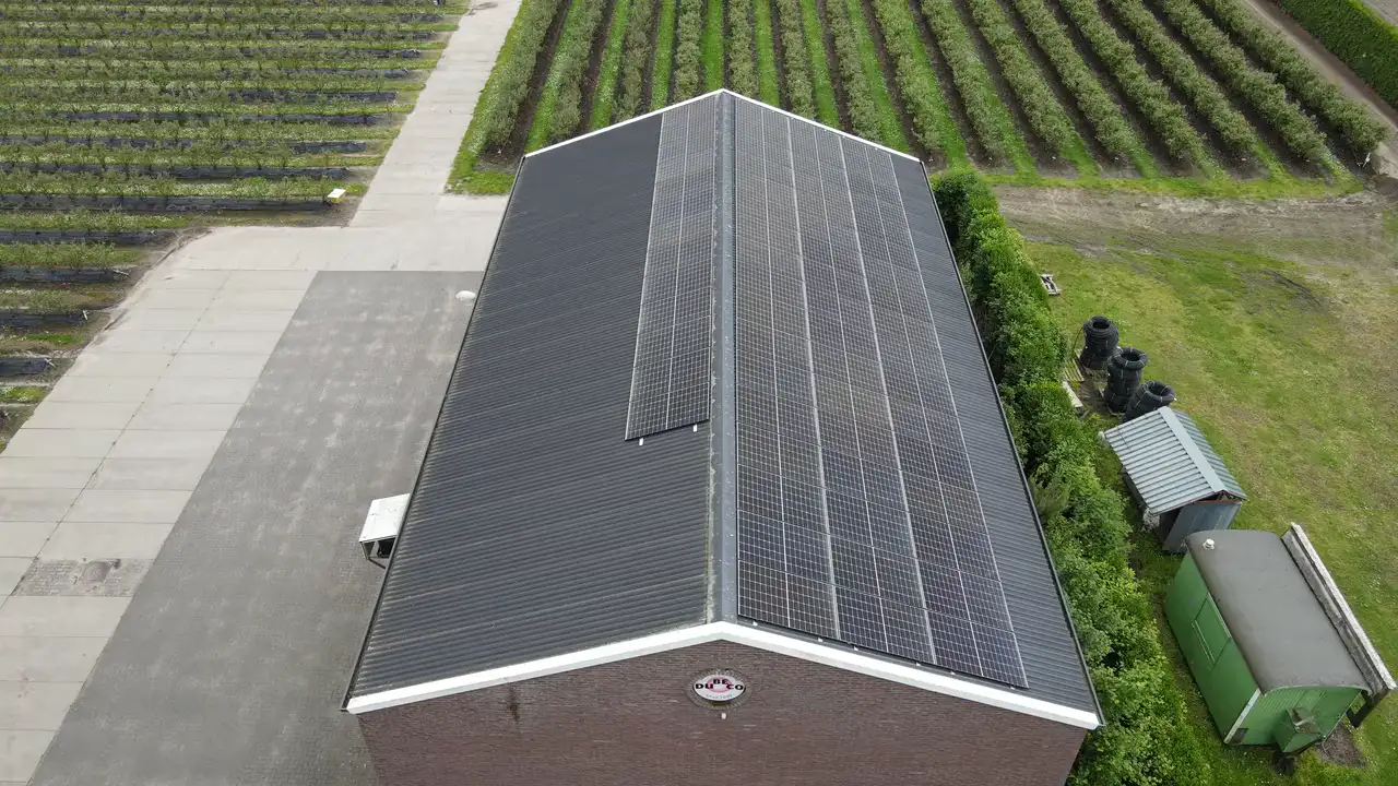 Zonnepanelen bij DuBeCo in Heythuysen